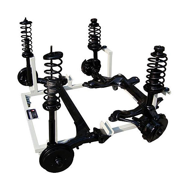 整車懸架結(jié)構(gòu)系統(tǒng)展示拆裝實訓(xùn)裝置(圖1) 整車懸架構(gòu)造系統(tǒng)展示拆卸裝配實驗裝置,物料分揀機電實驗臺