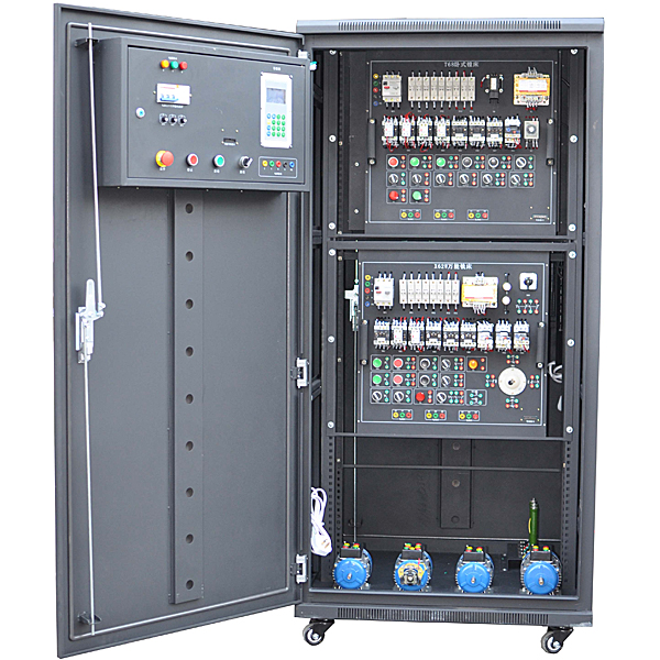 雙面柜式電氣綜合實訓(xùn)臺(圖1) 雙面儲物儲物儲物柜式電氣綜合實驗臺,車門控制系統(tǒng)示教實驗臺