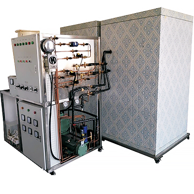 船舶冷庫系統(tǒng)綜合實訓裝置(圖1) 船舶冷庫系統(tǒng)綜合實驗裝置,導熱系數(shù)測量實驗裝置